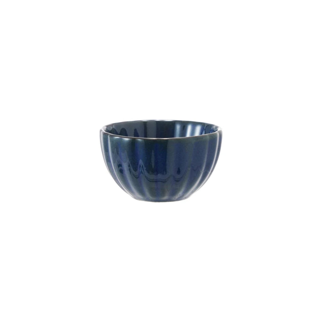 Pinch Bowl - Ribbed Blue
