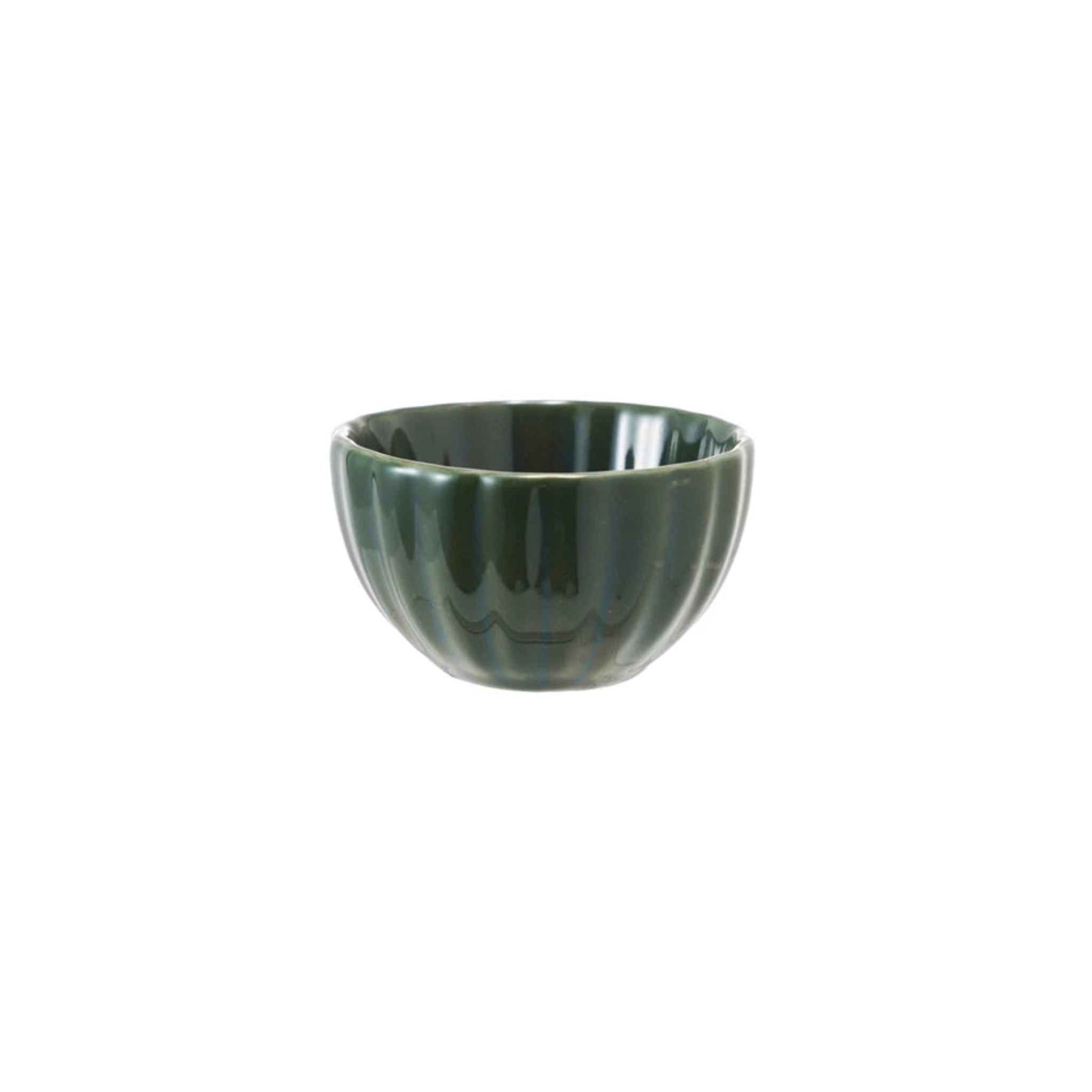 Pinch Bowl - Ribbed Green