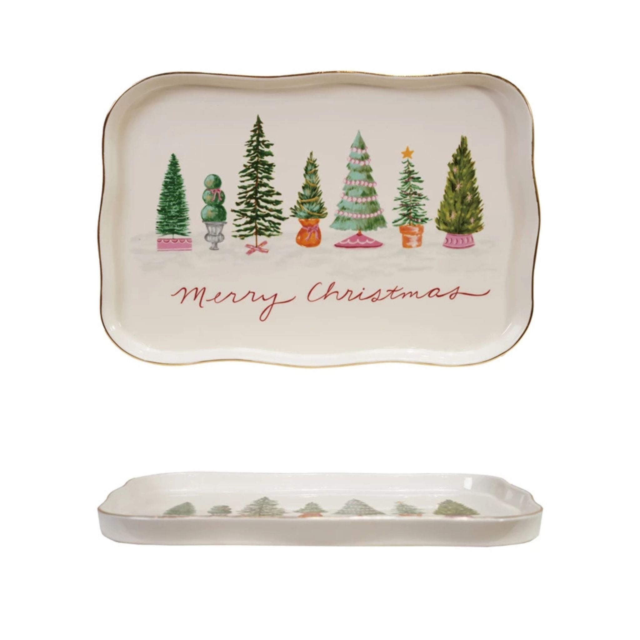 Platter - Christmas Trees