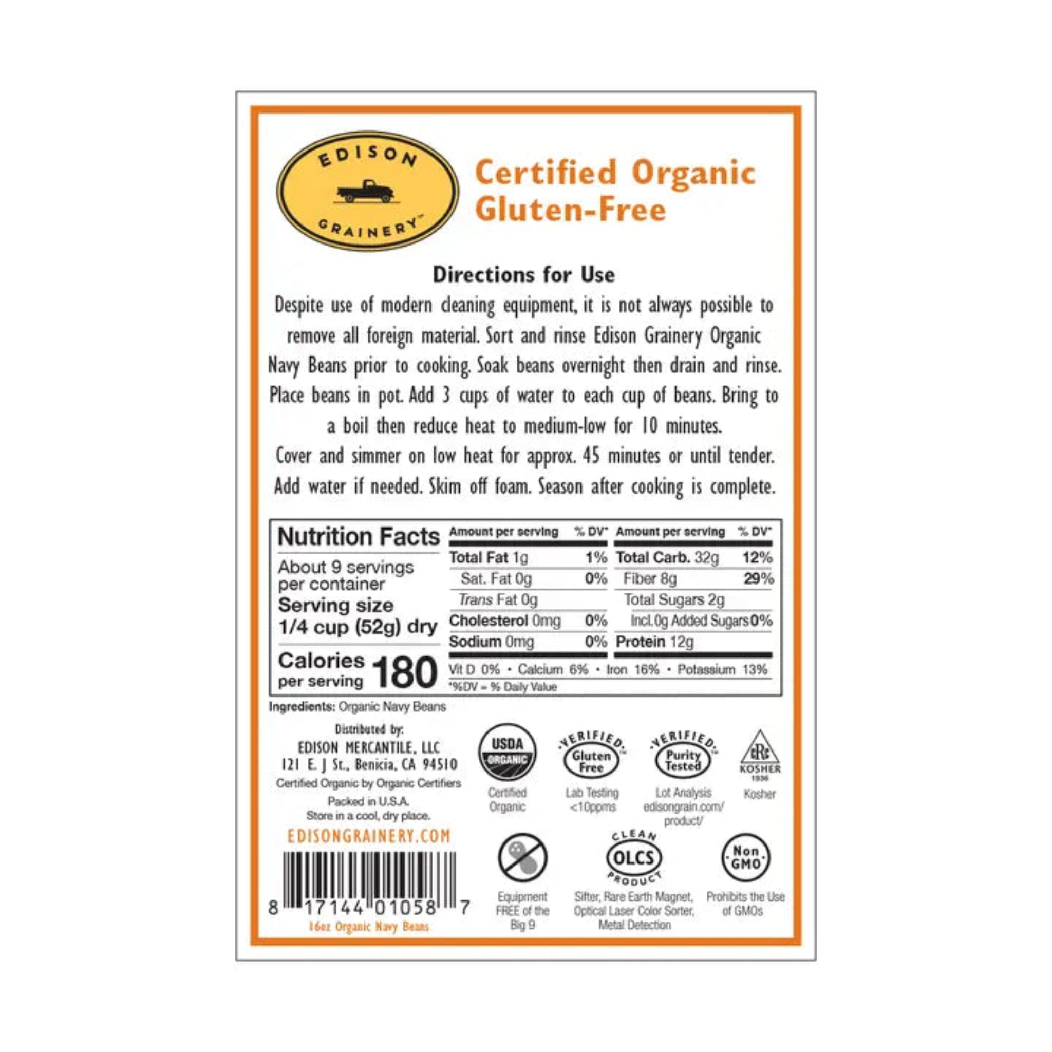 Organic Navy Beans