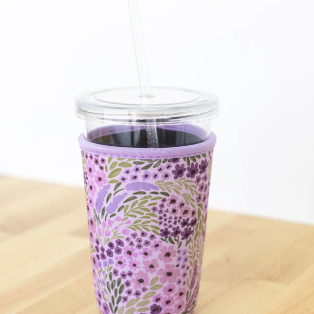 Drink Sleeve lilac floral