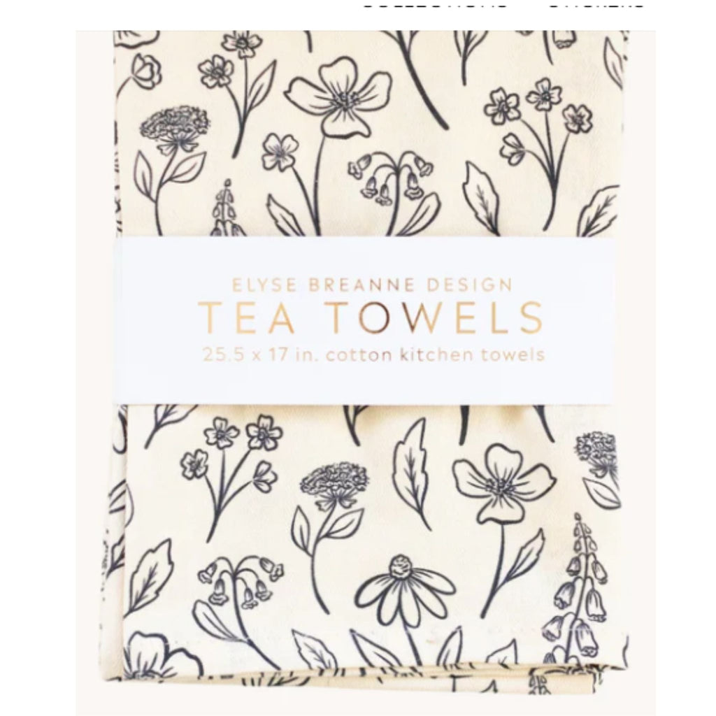 Dishtowel - Pressed Floral, Set of 2
