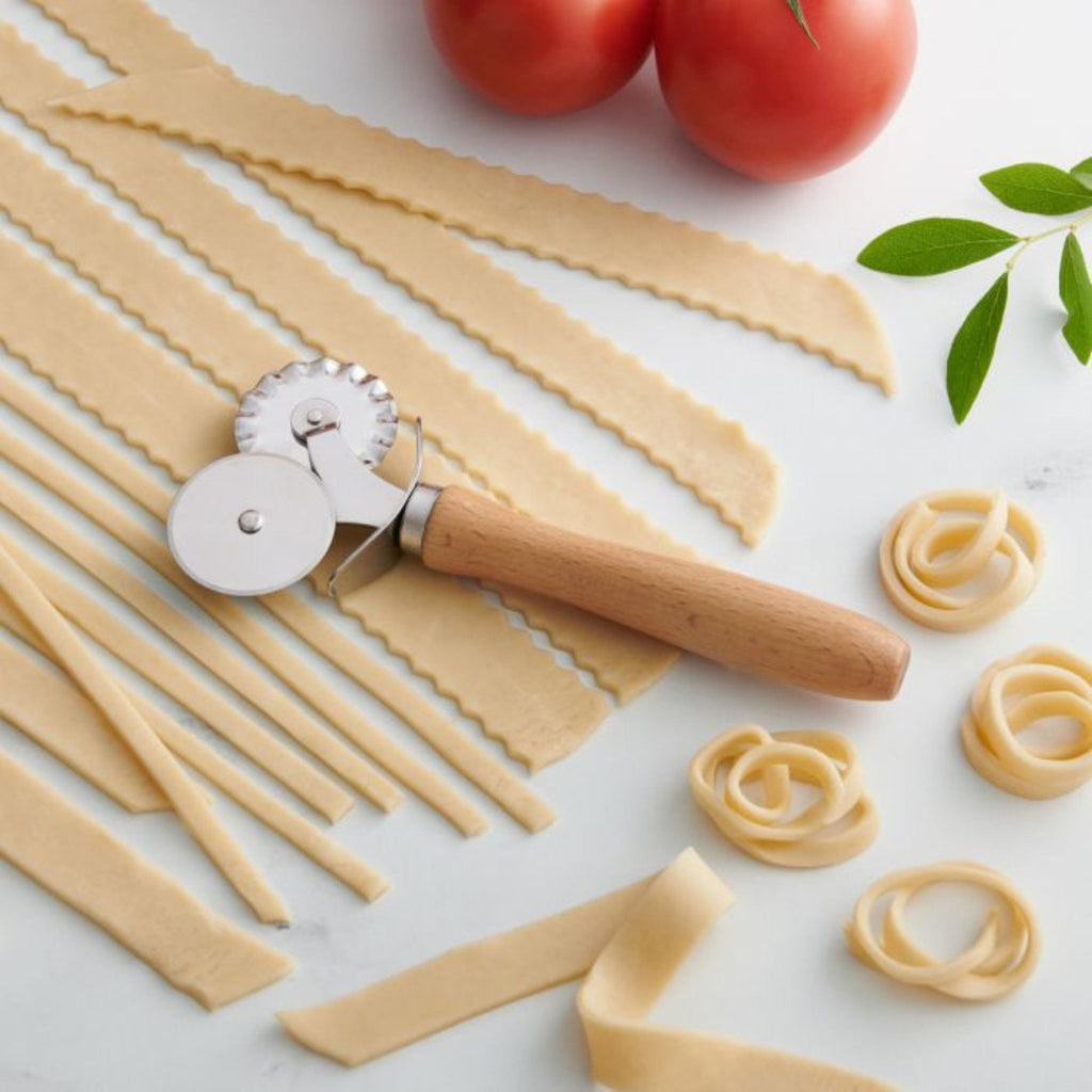 Dual Pastry/Pasta Cutter in use