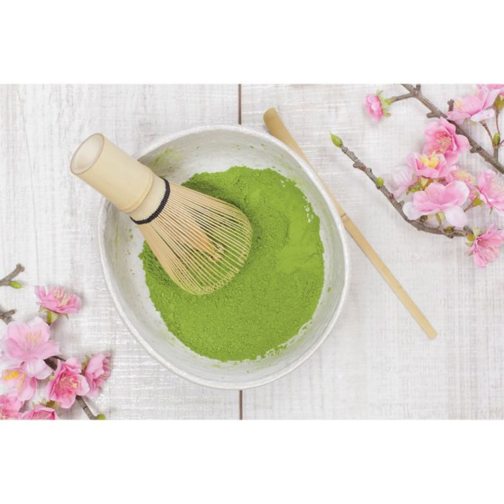 Matcha Tea Whisk in use