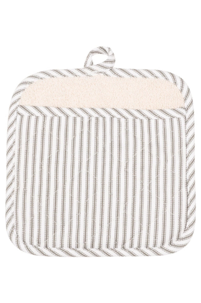 Pot Holder - Terry Lined, Pewter