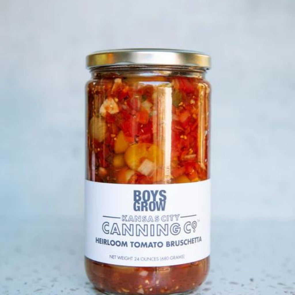kansas city canning co. heirloom tomato bruschetta