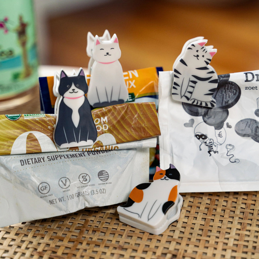 Bag Clip Set - Cats