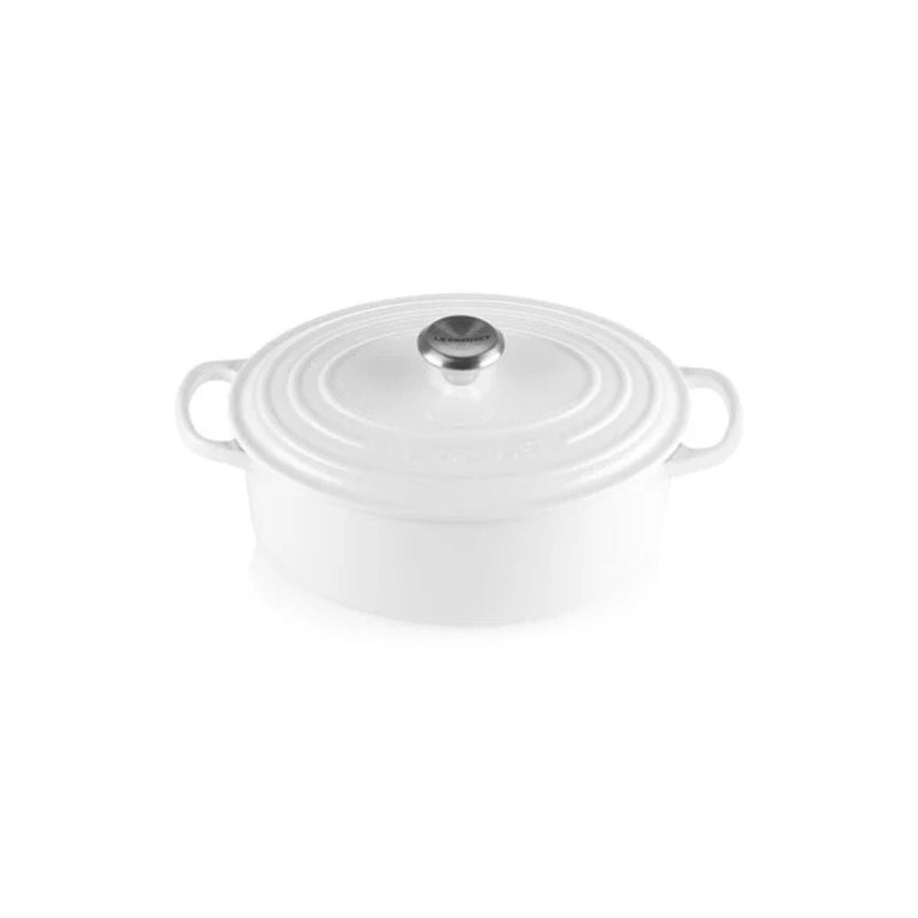 8.0 QT. Oval Dutch Oven white