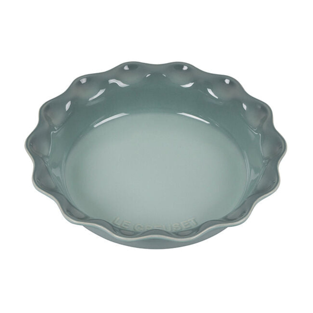 Fluted Pie Dish - sea salt