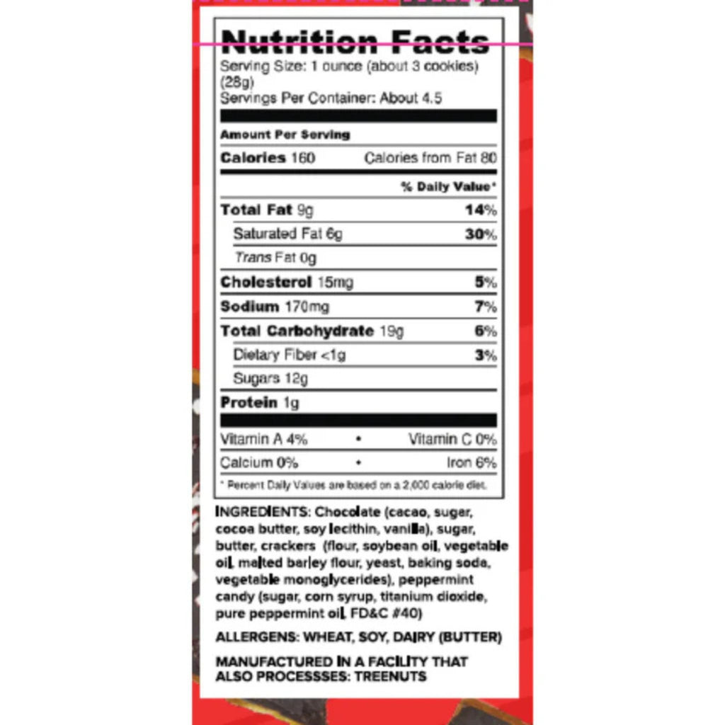 Churros Crackers nutrition info