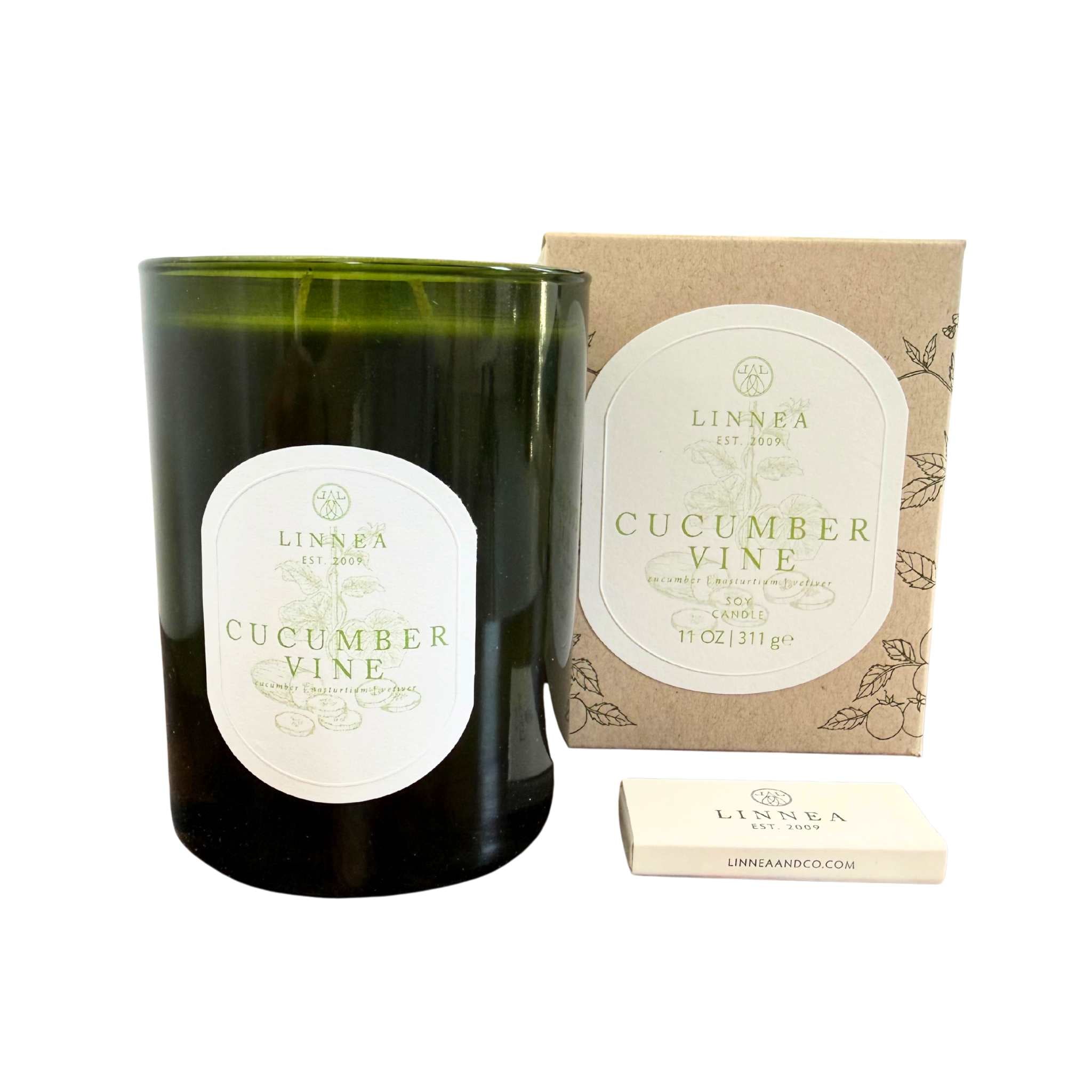 Linnea candle cucumber vine scent