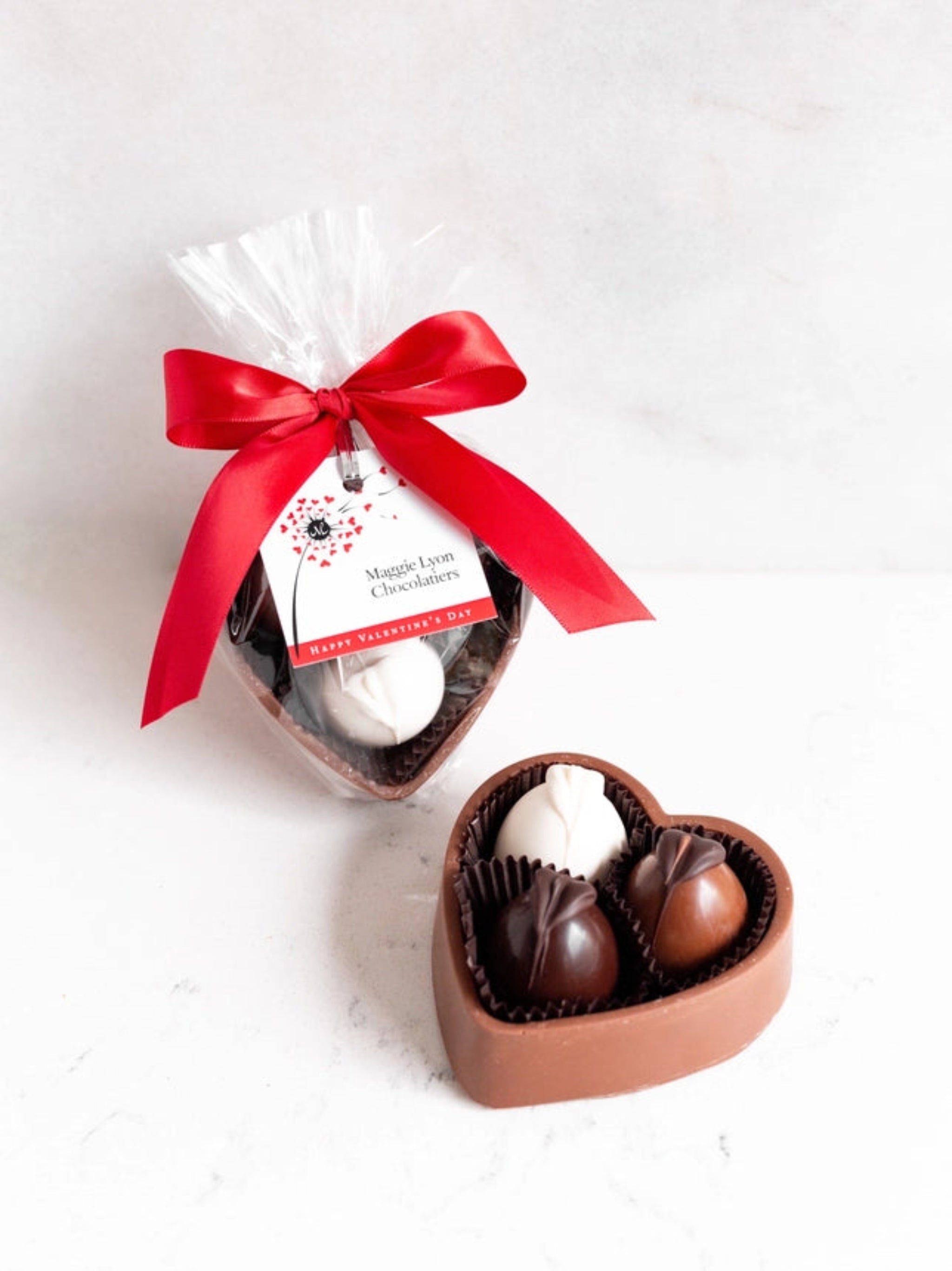 Valentine's Milk Choc Heart Box w/Truffles