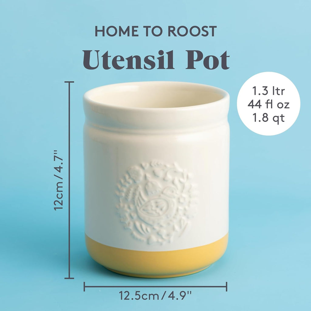 Home To Roost Utensil Pot - dimensions