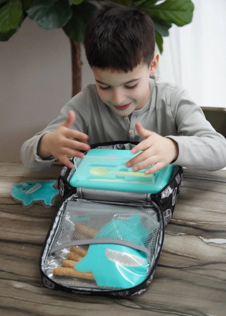 2 Tier Bento Box in use