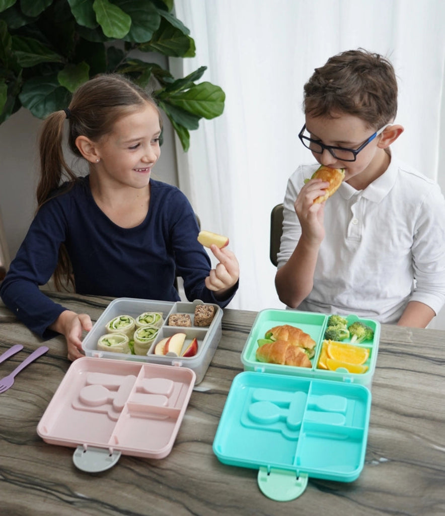 2 Tier Bento Box in use