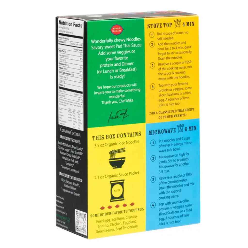 Pad Thai Noodle Kit cooking info