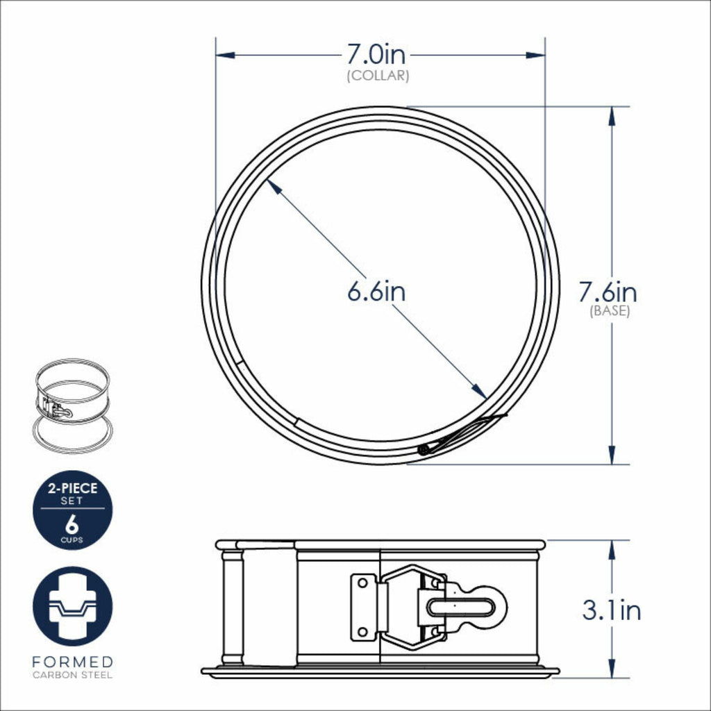 7" Springform Pan dimensions