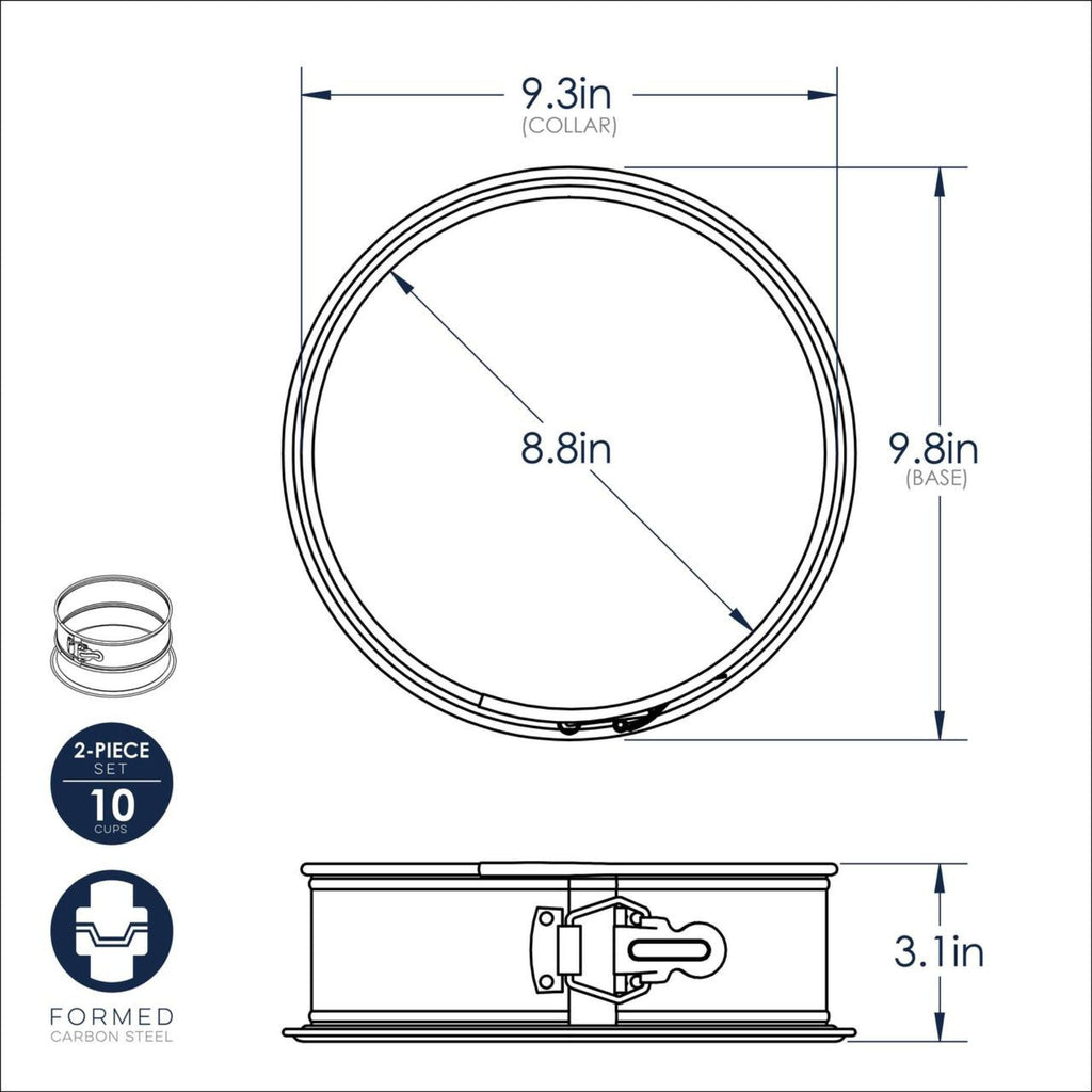 9" Springform Pan dimensions