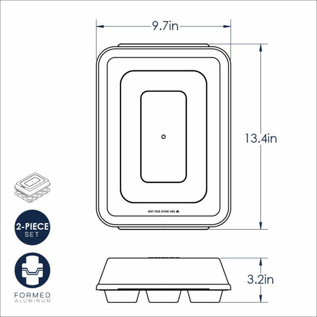 12 Cup Muffin Pan dimensions