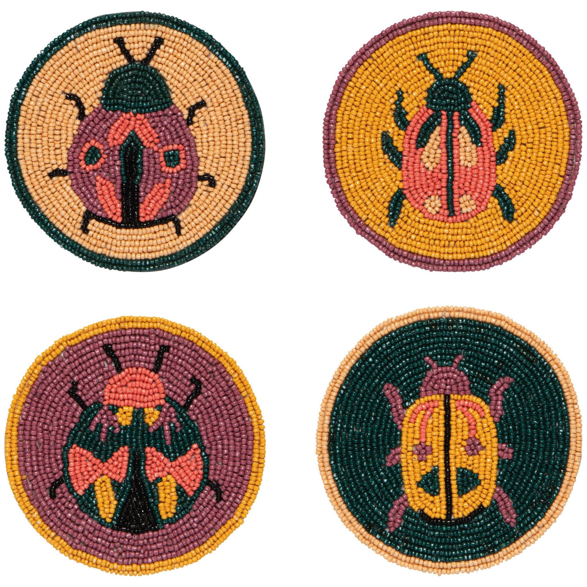 Coaster Set - Amulet Beaded