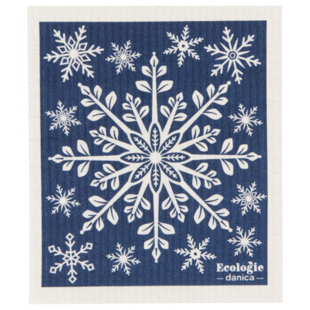 snowflake swedish dishcloth