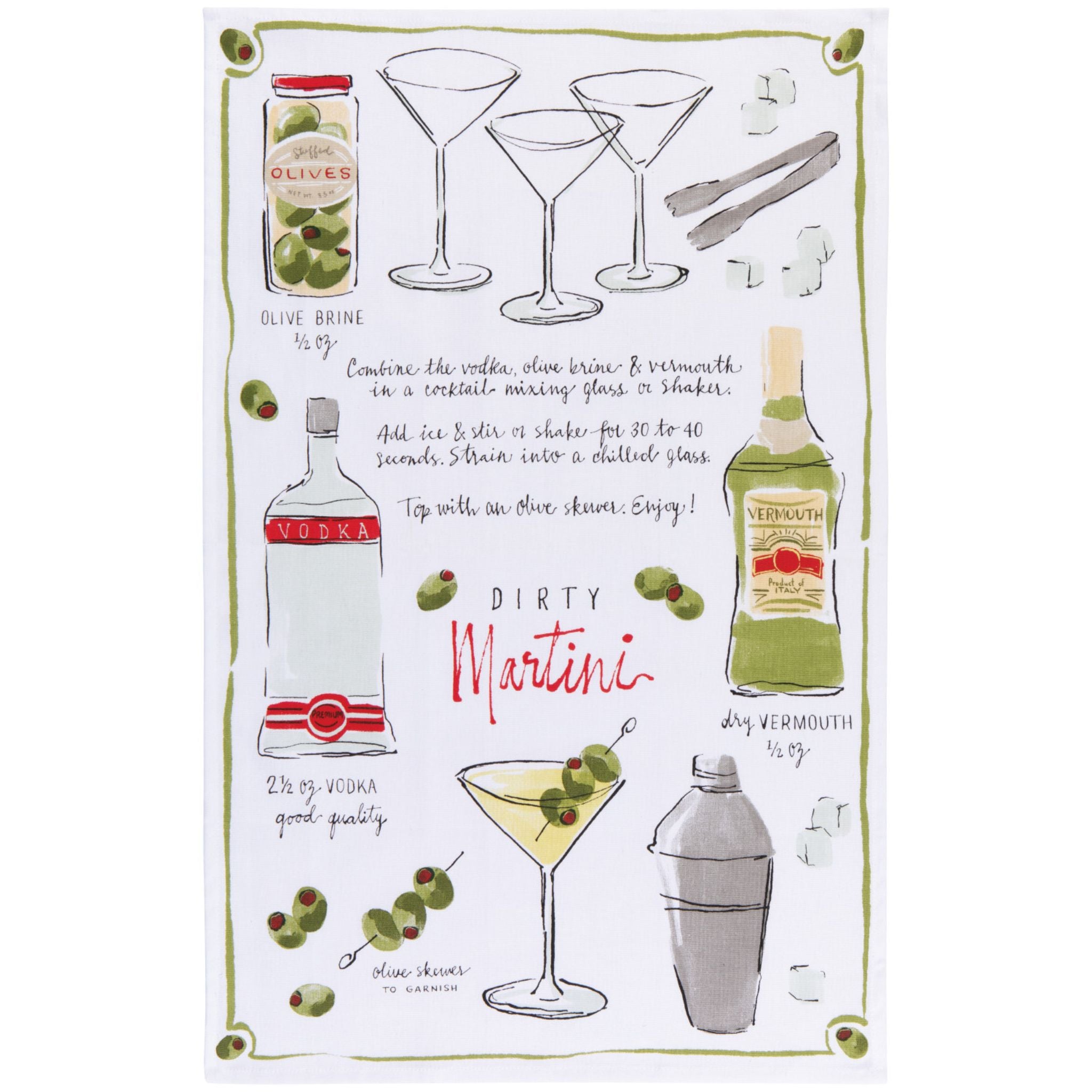 Dishtowel - Martini