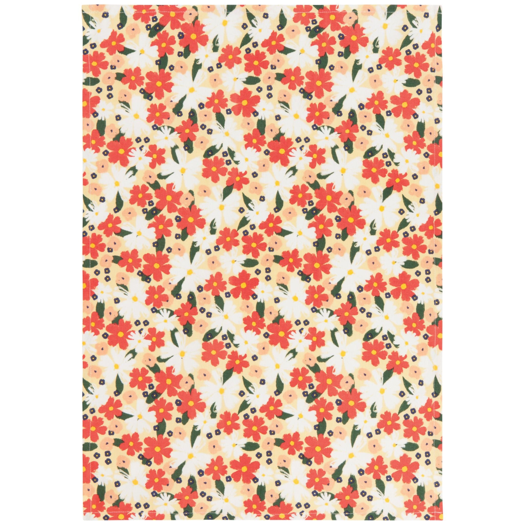 Dishtowel - Full Bloom red