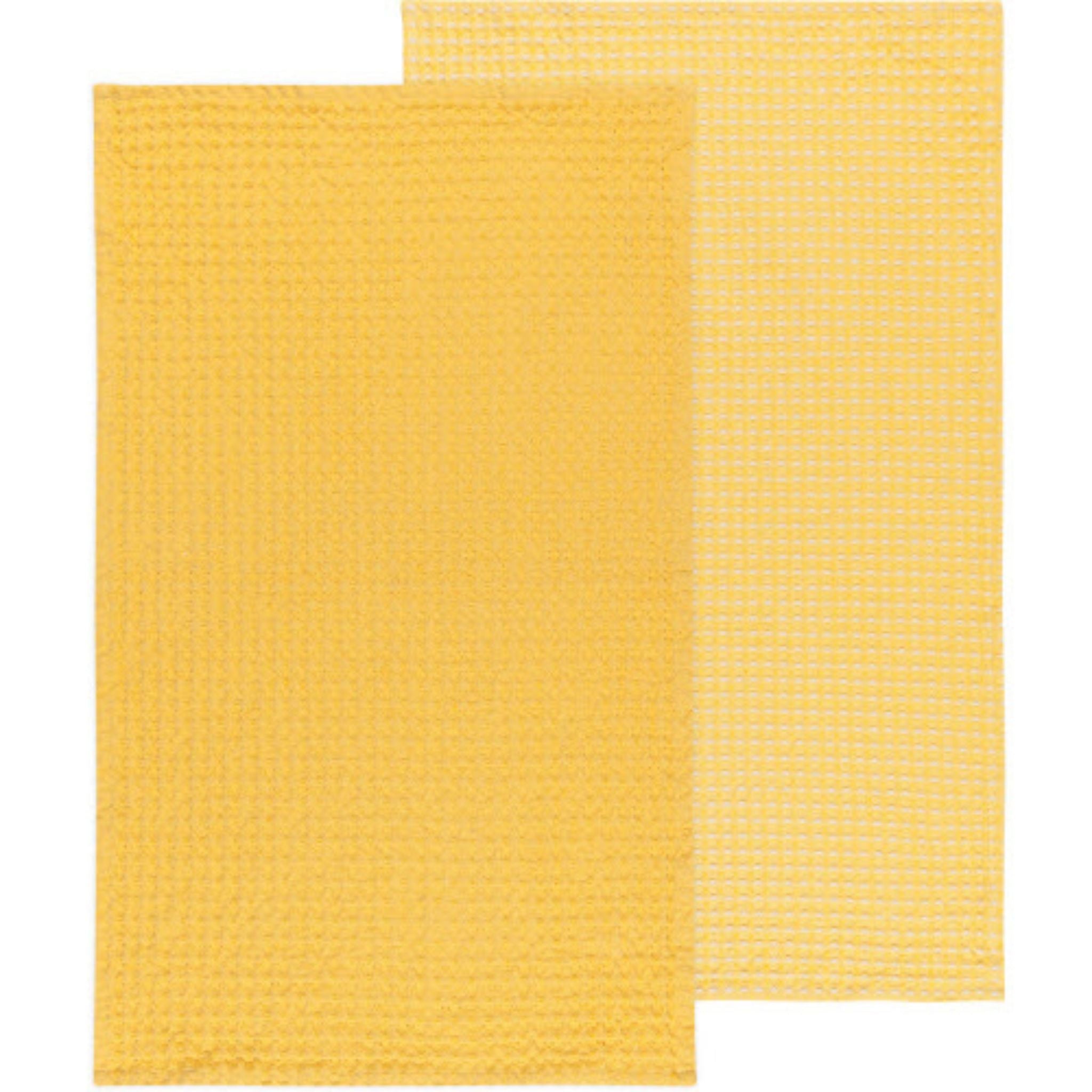 Dishtowel - Waffle Yellow, Set of 2