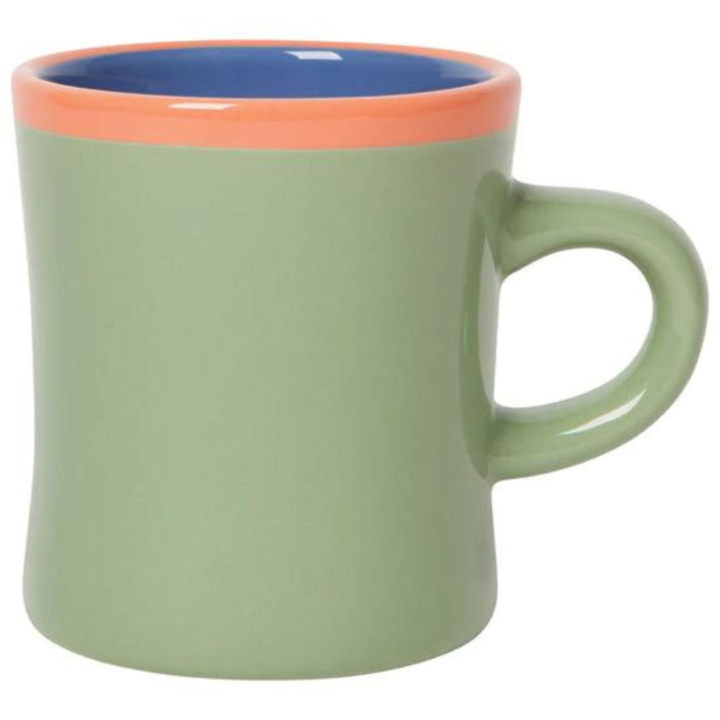 green diner mug