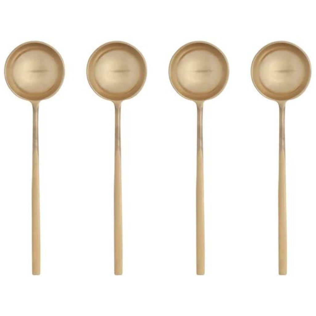 long spoon set - gold