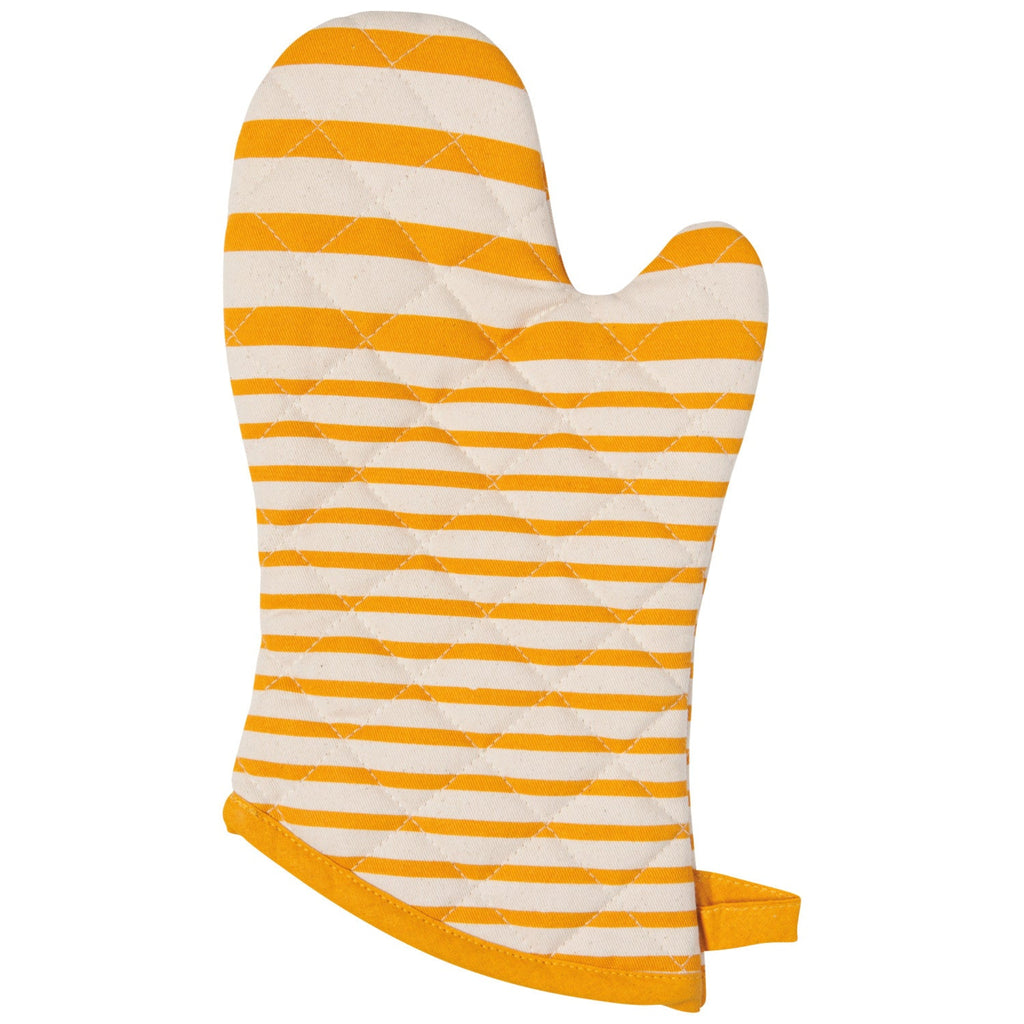 Superior oven mitt yellow awning stripe