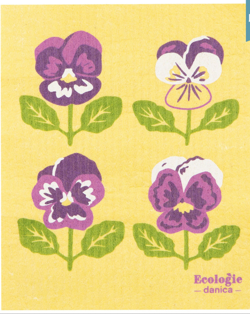 Swedish Dish Cloth - Pansy