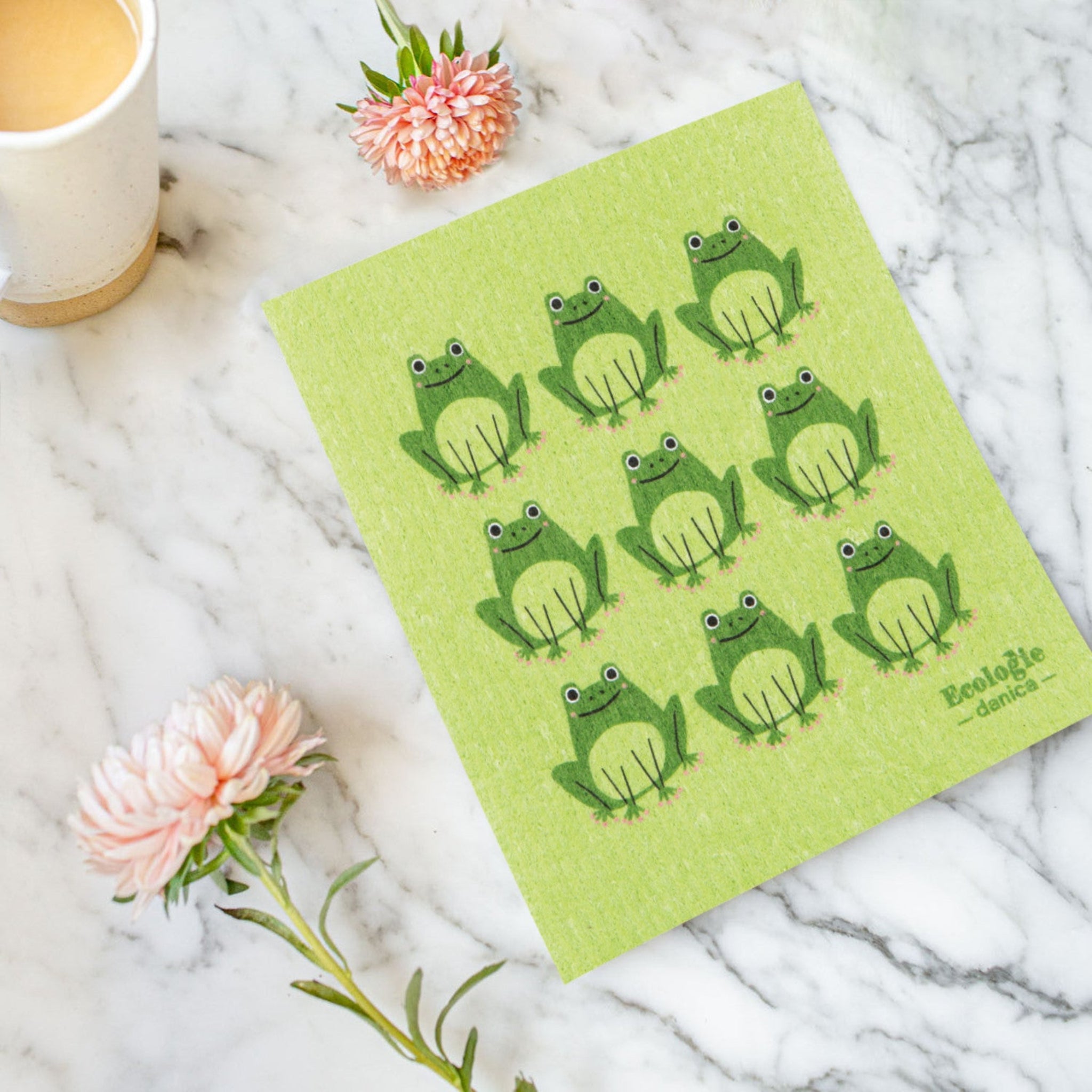Swedish Dish Cloth - Ribbit