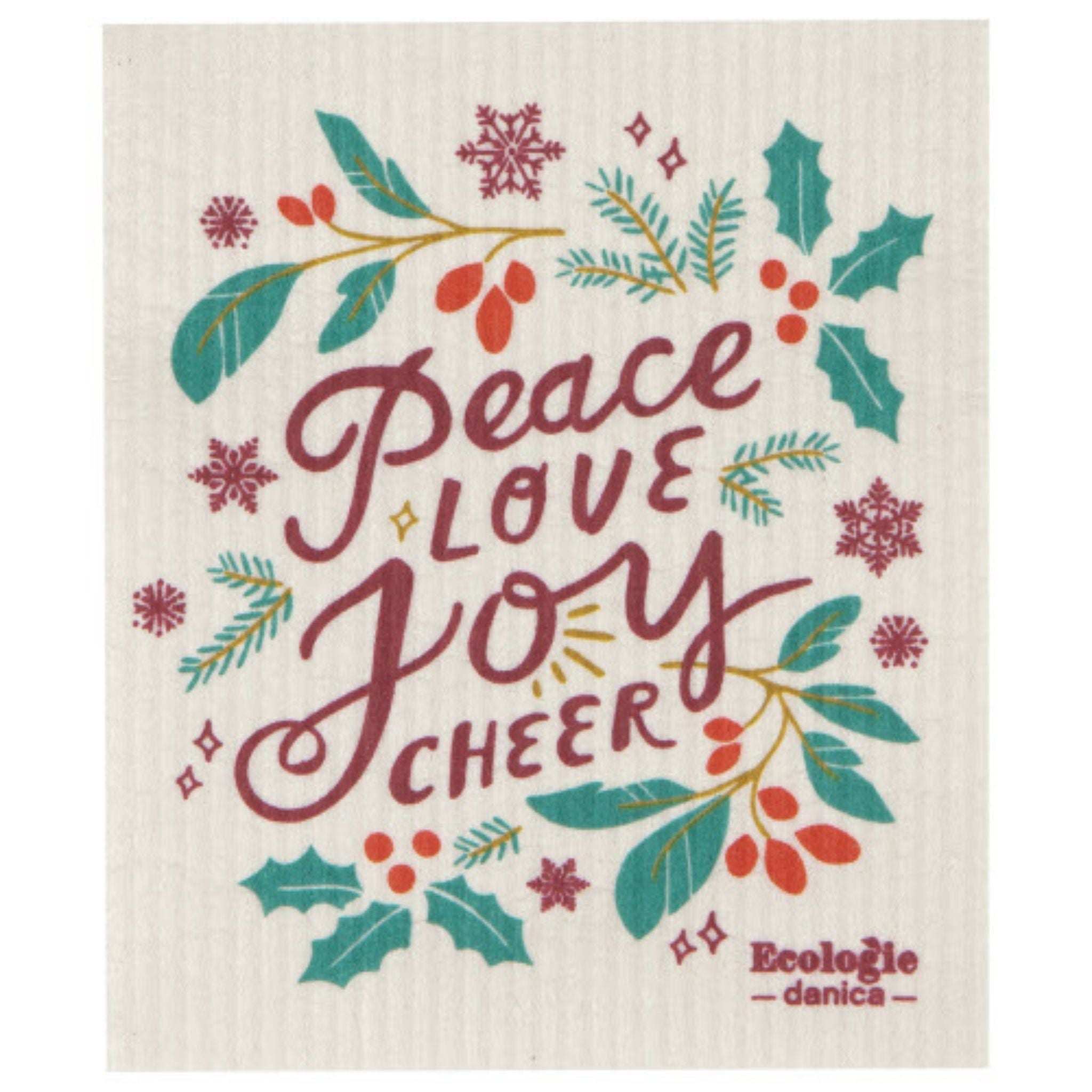 Swedish Dish Cloth - Peace & Joy