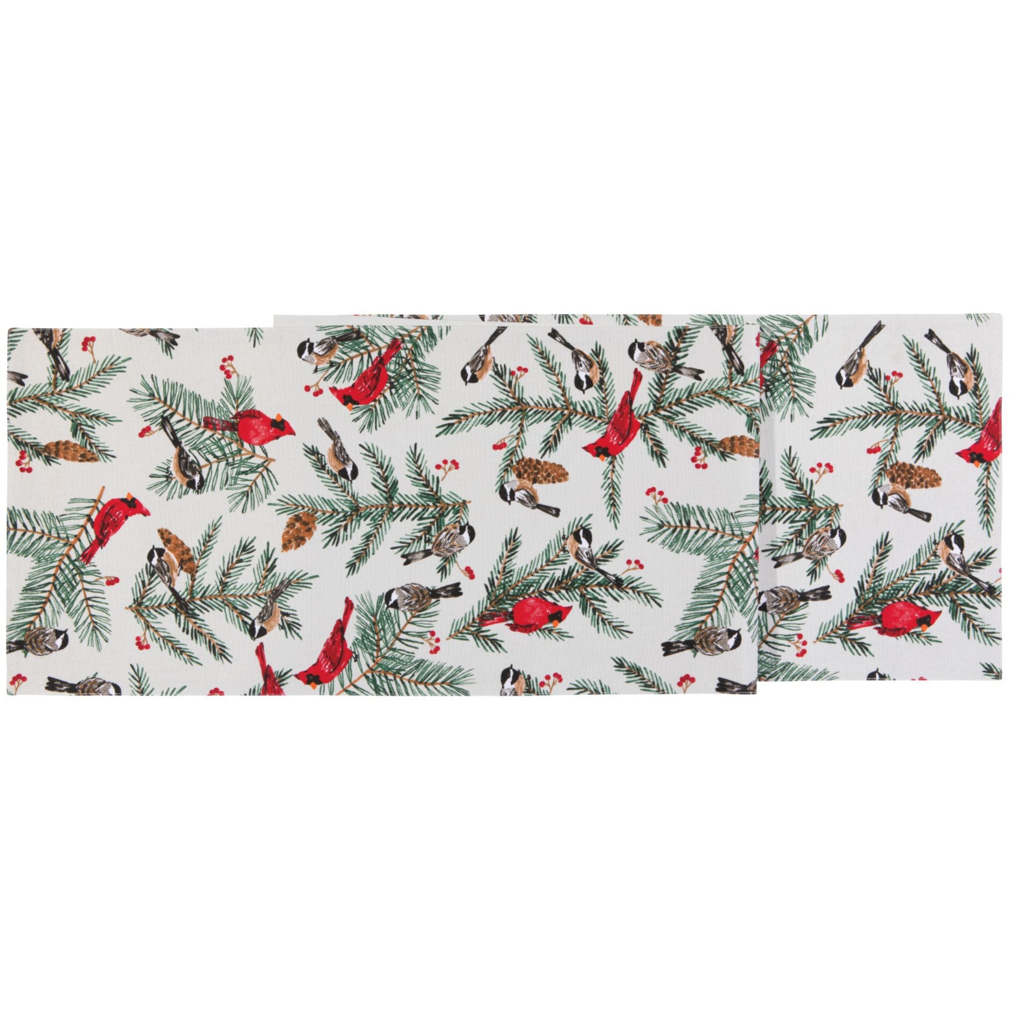 Table Runner - Birds & Boughs Christmas