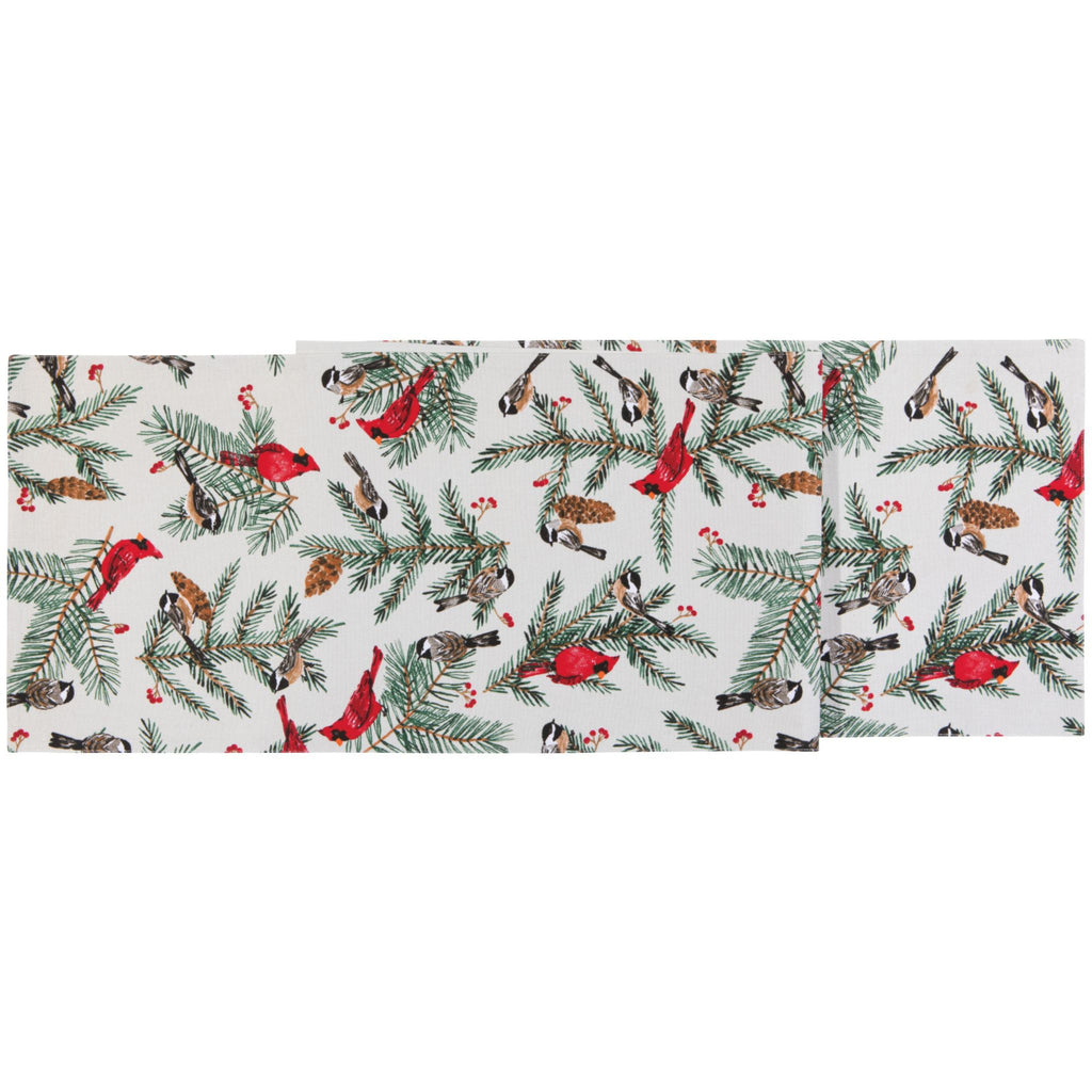 Table Runner - Birds & Boughs Christmas