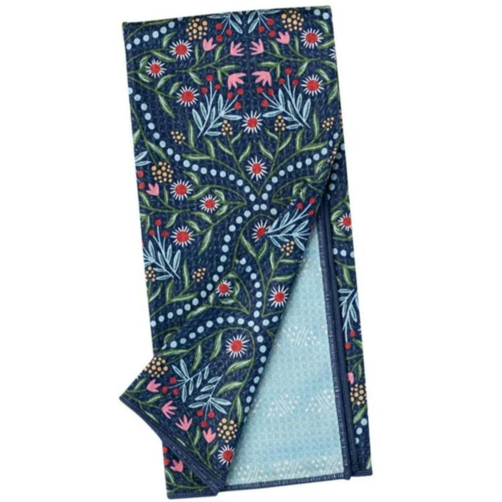 dishtowel-glitz navy reversible