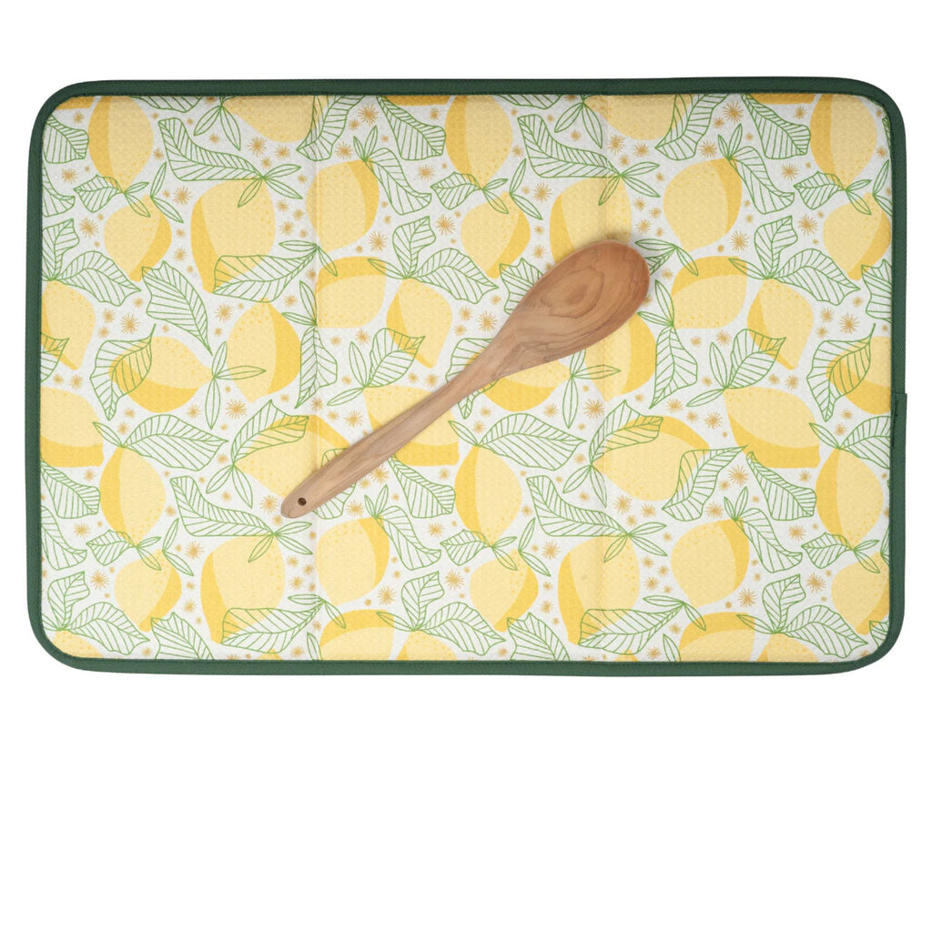 Dish Drying Mat - Lemon Sparkle