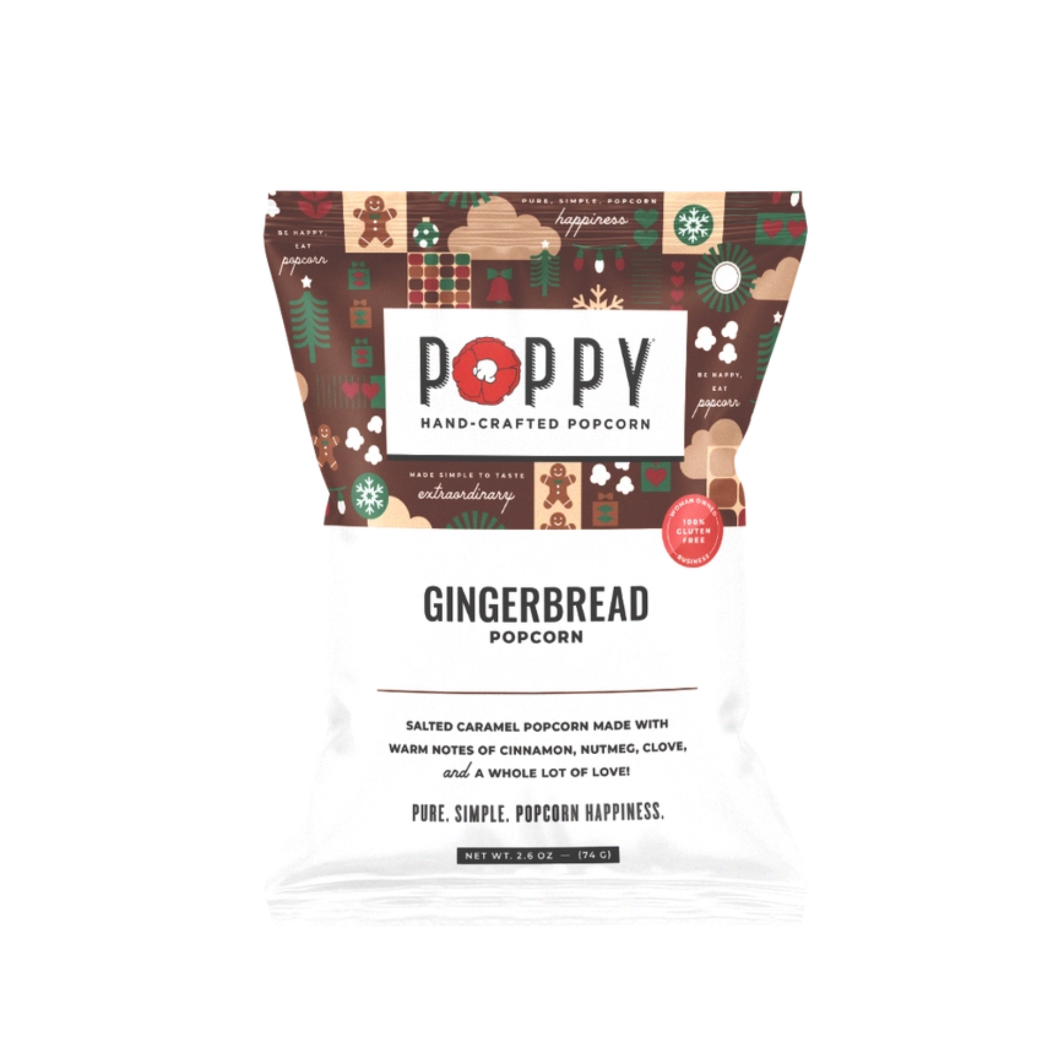 Gingerbread Popcorn - snack bag