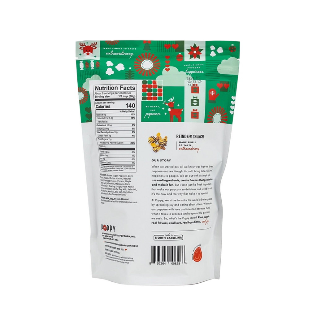 Reindeer Crunch Popcorn - nutrition info