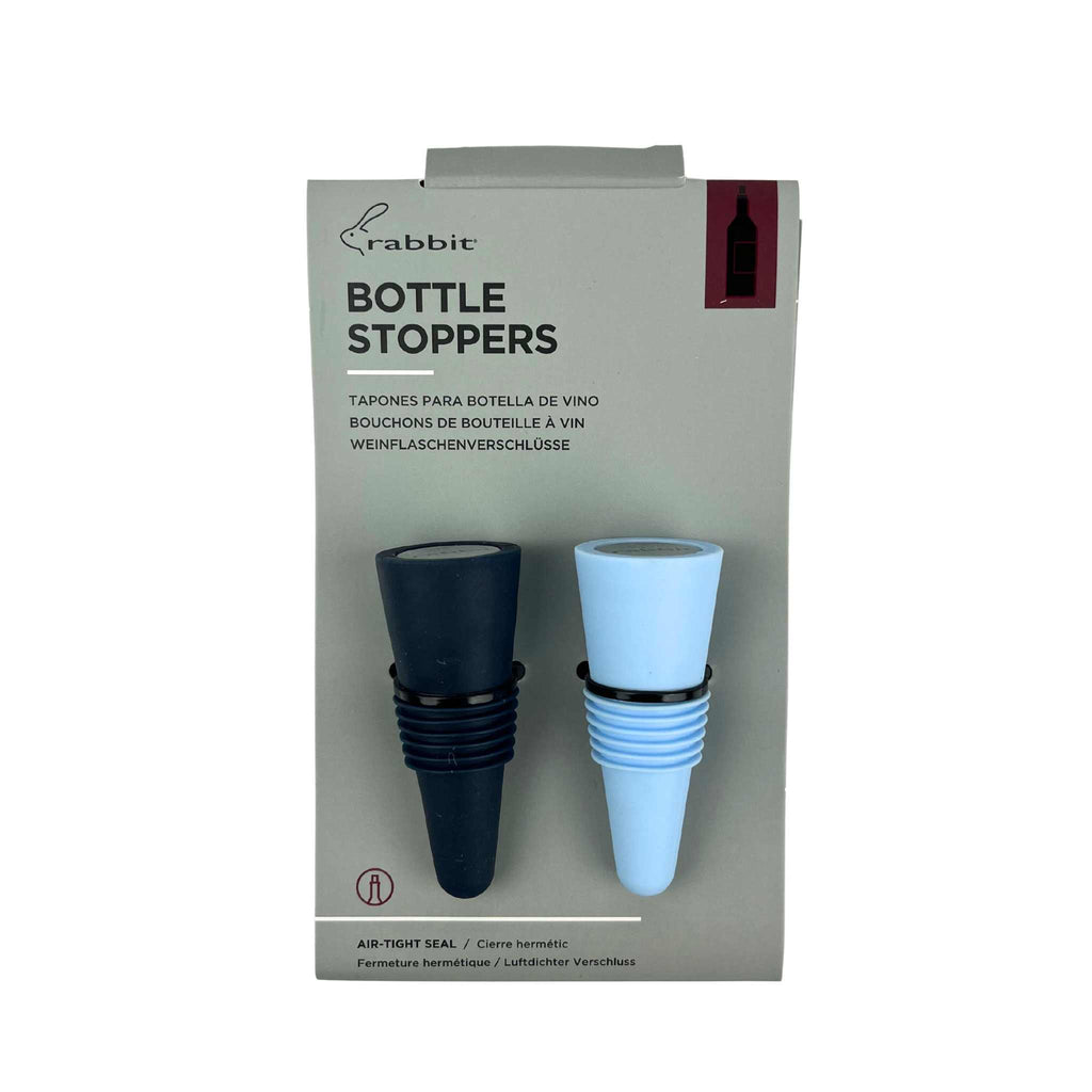 rabbit wine bottle stopper in 2 assorted colors