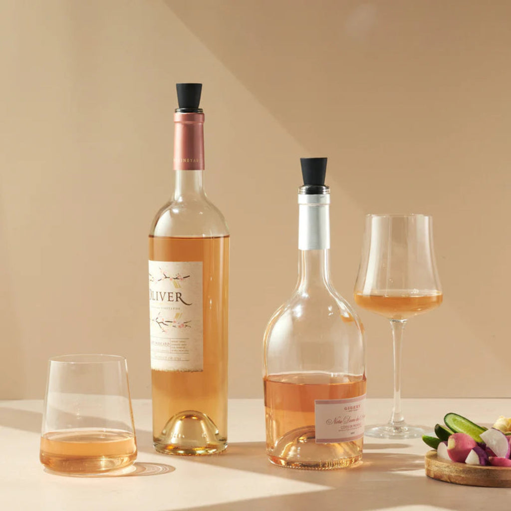 Wine Bottle Stopper Set in use