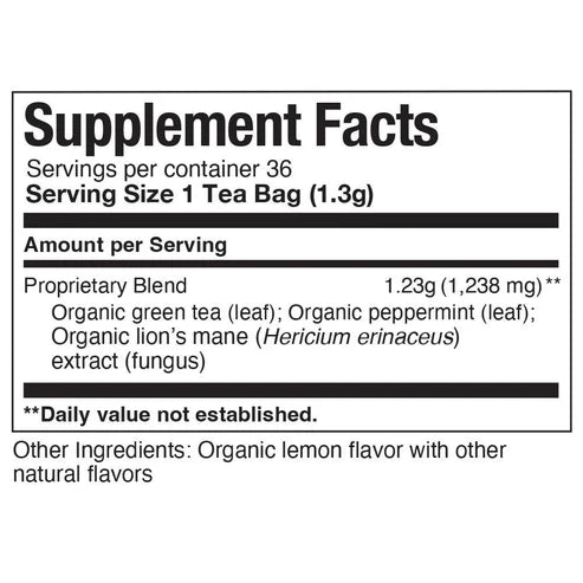 Super Shroom Green Tea - Focus