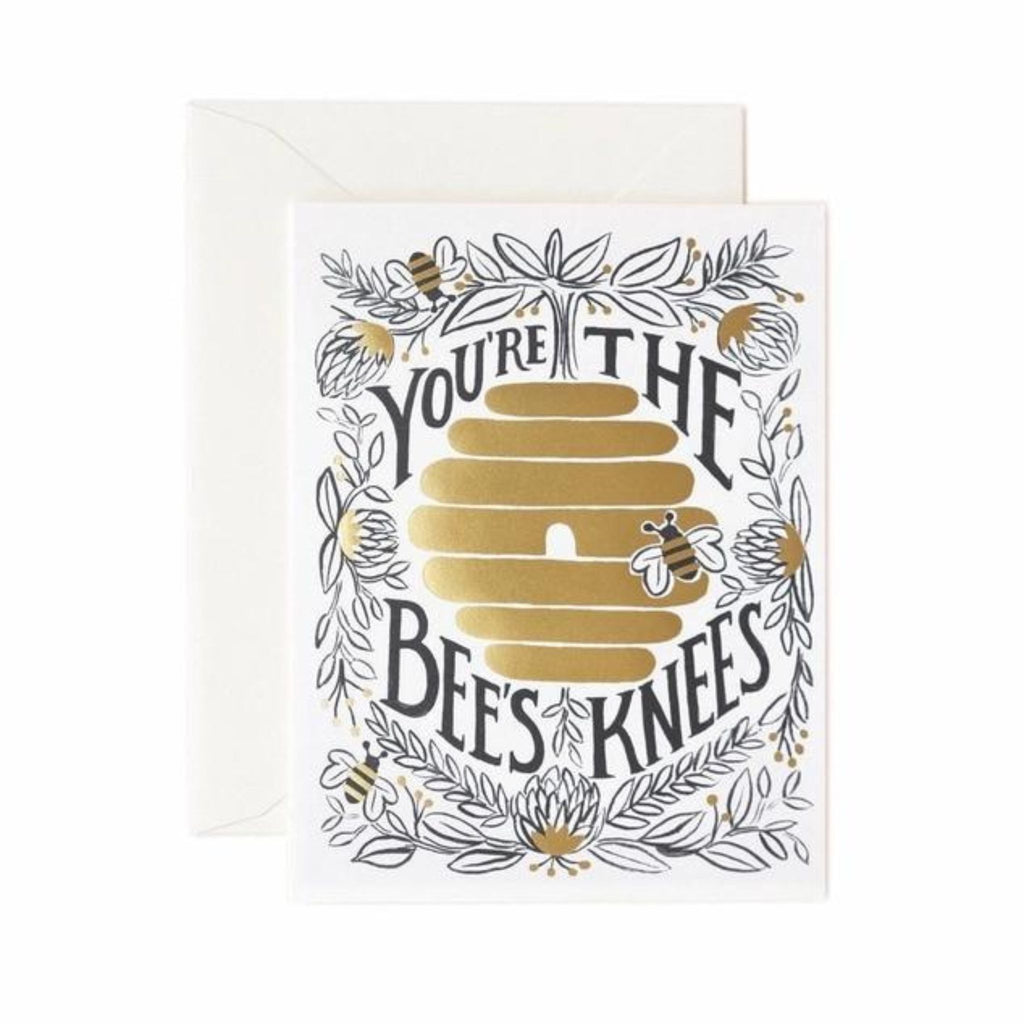 bee's knees greeting card