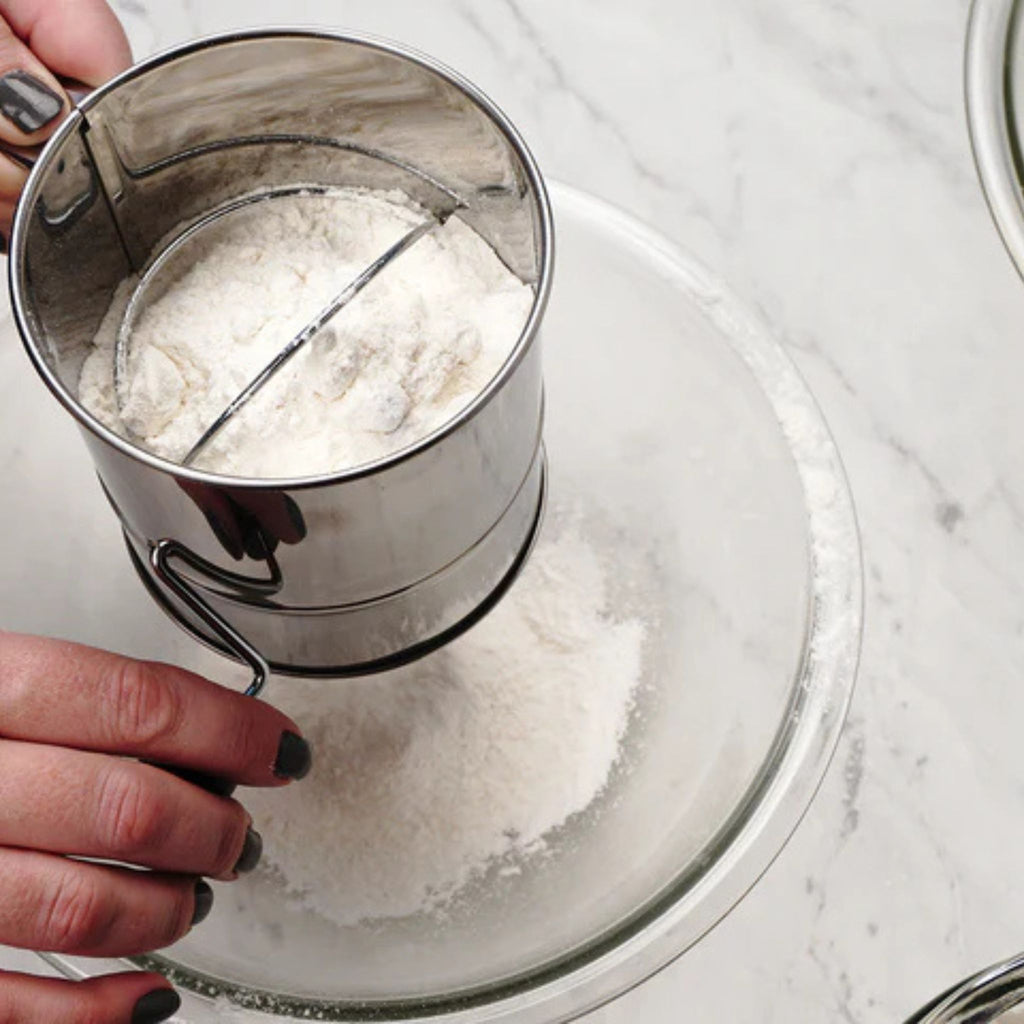 Flour Sifter in use