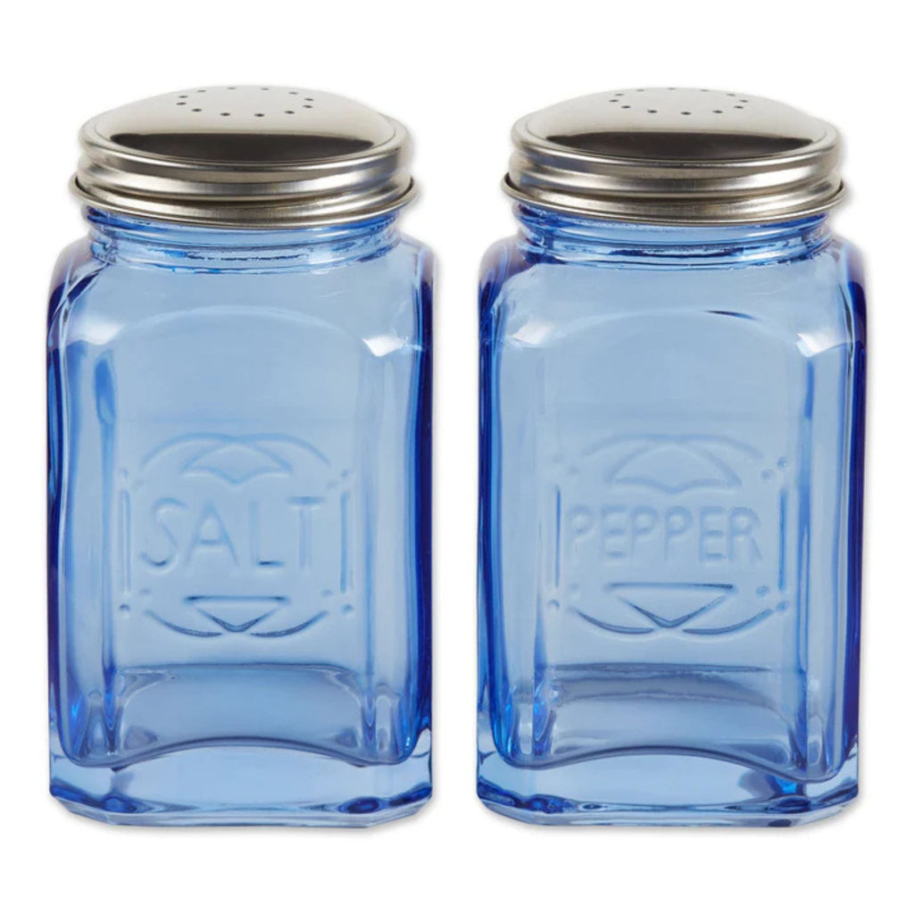 Retro Salt & Pepper Shaker Set - blue