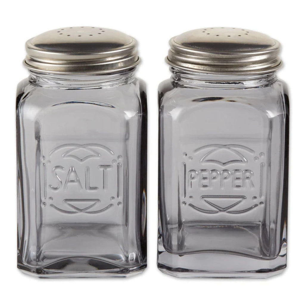 Retro Salt & Pepper Shaker Set - Grey