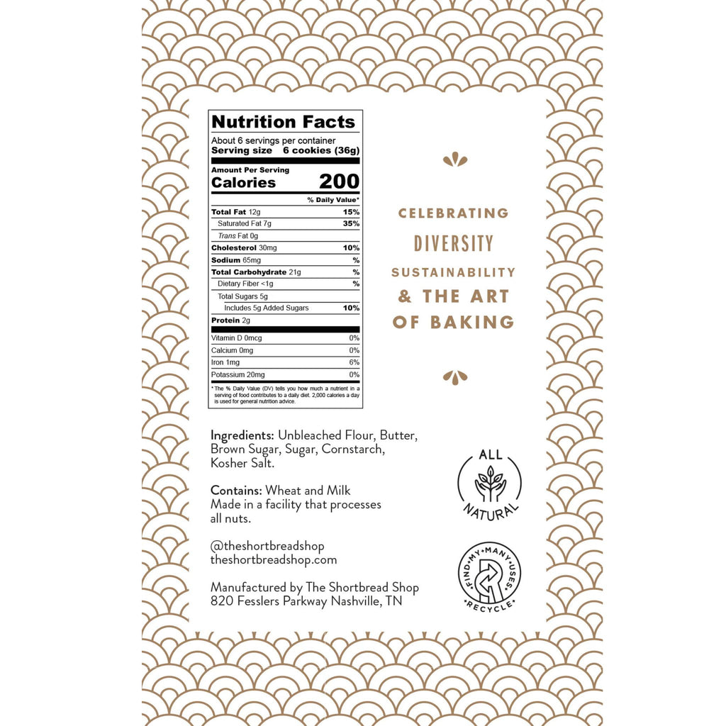 Shortbread Cookies Brown Sugar nutrition info