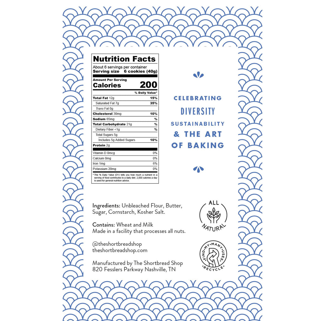 Shortbread Cookies Traditional nutrition info