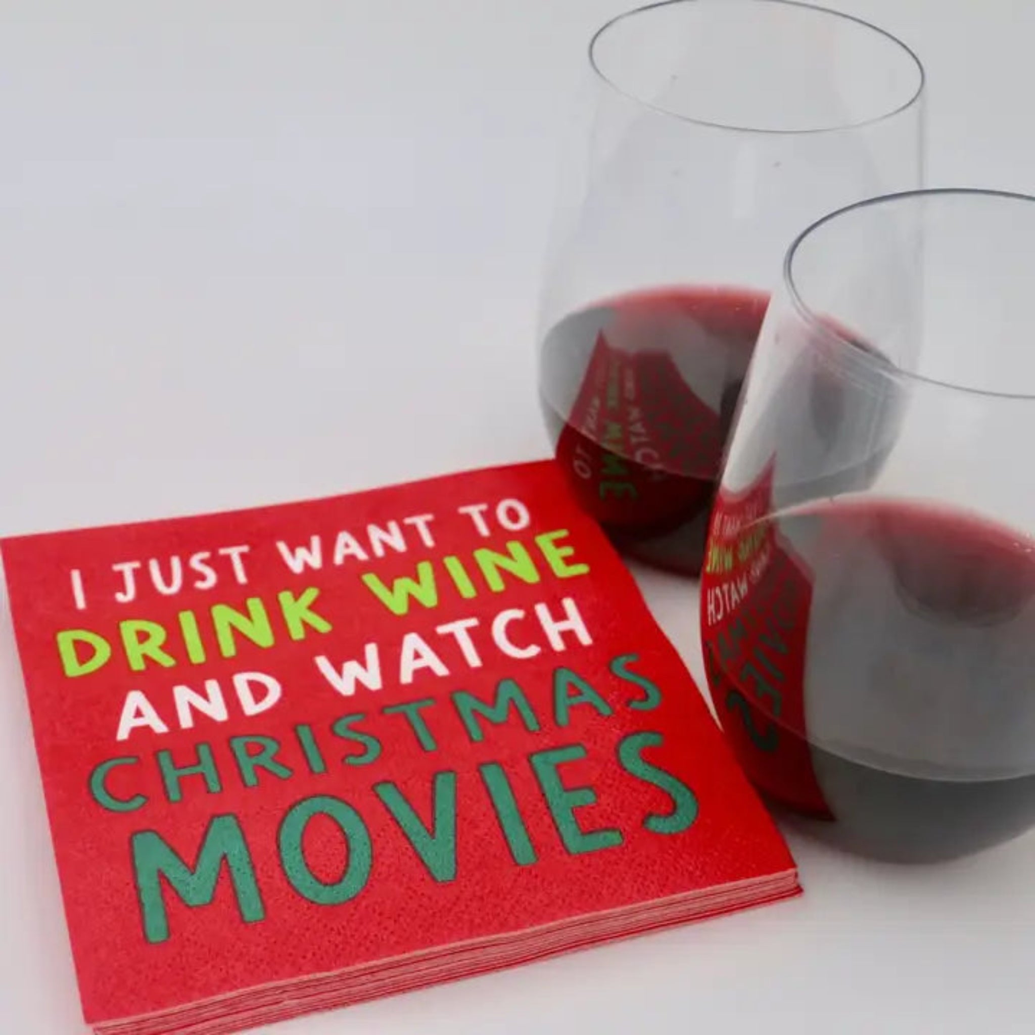 Cocktail Napkins - Xmas Movies